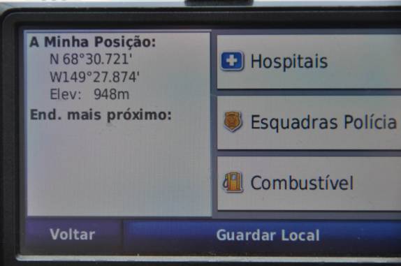 Latitude 68,5 graus, o ponto mais ao norte atingido pela Fiona nos 1000dias (na Dalton Highway, no norte do Alaska)